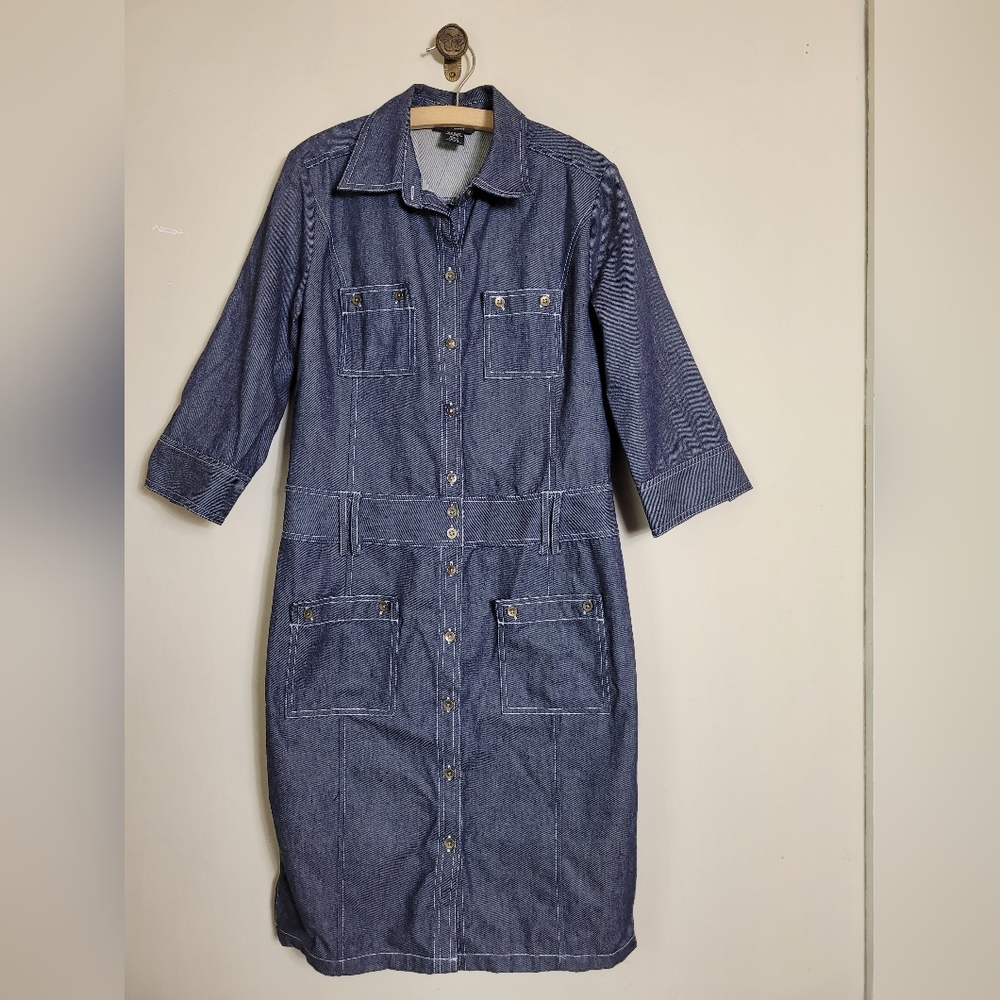 Express Classic Blue Denim Dress 13/14